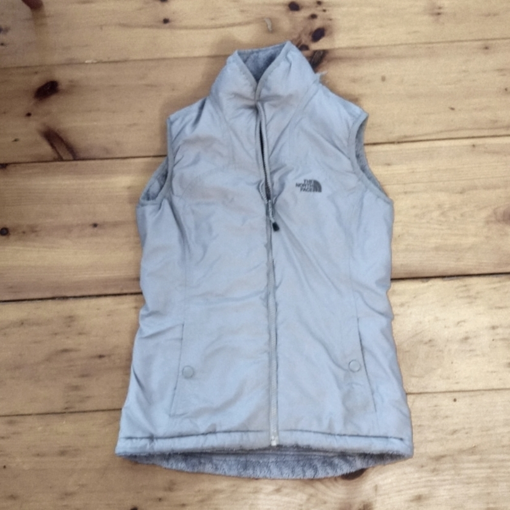 Women's  The Northface  Reversible Fleece Vest Sz XS/TP